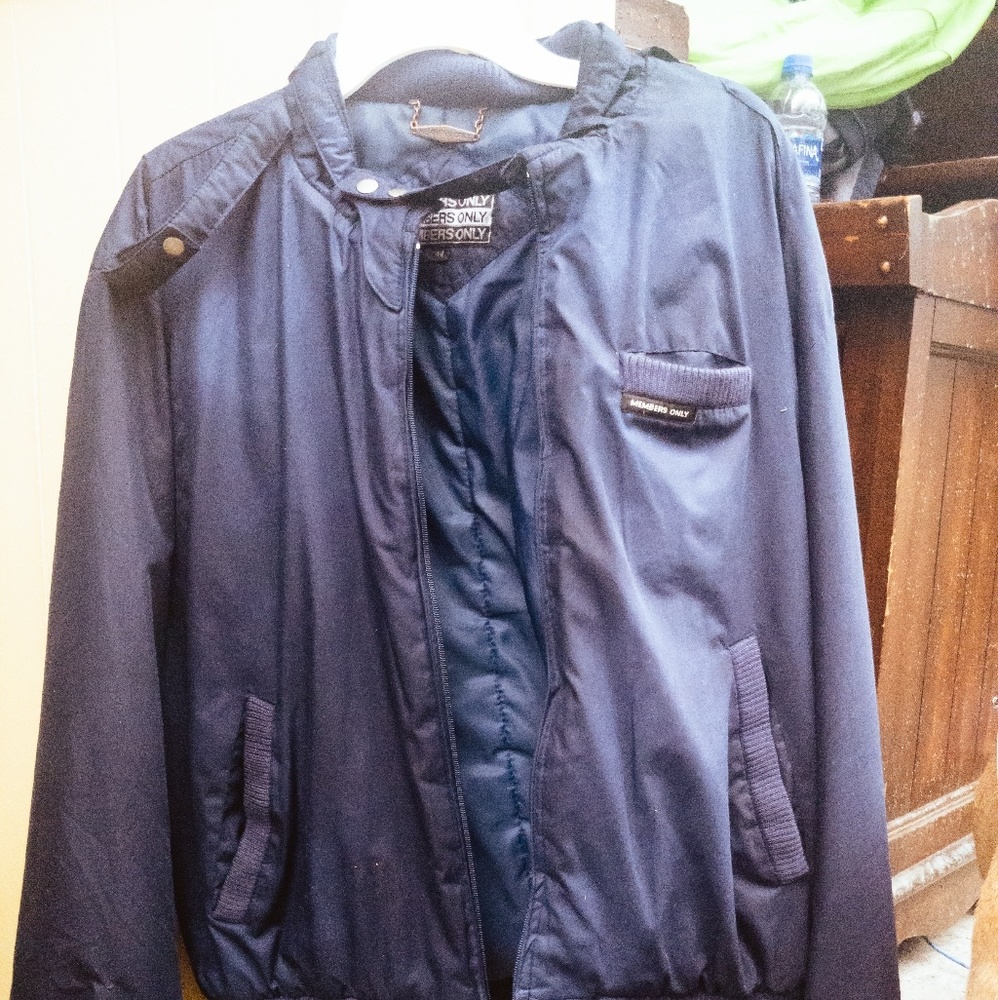 Vintage Slate Blue Members Only Jacket!!